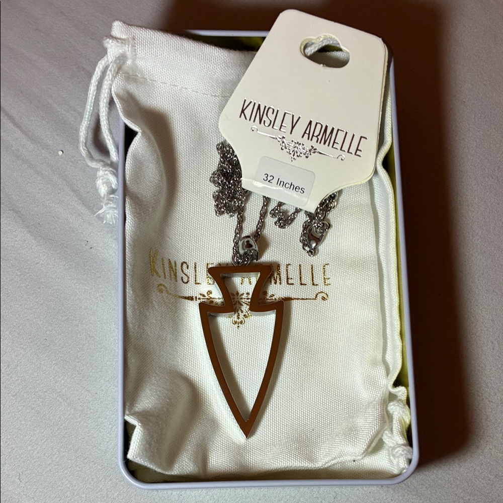 Kinsley Armelle Silver and Brown Pendant Necklace